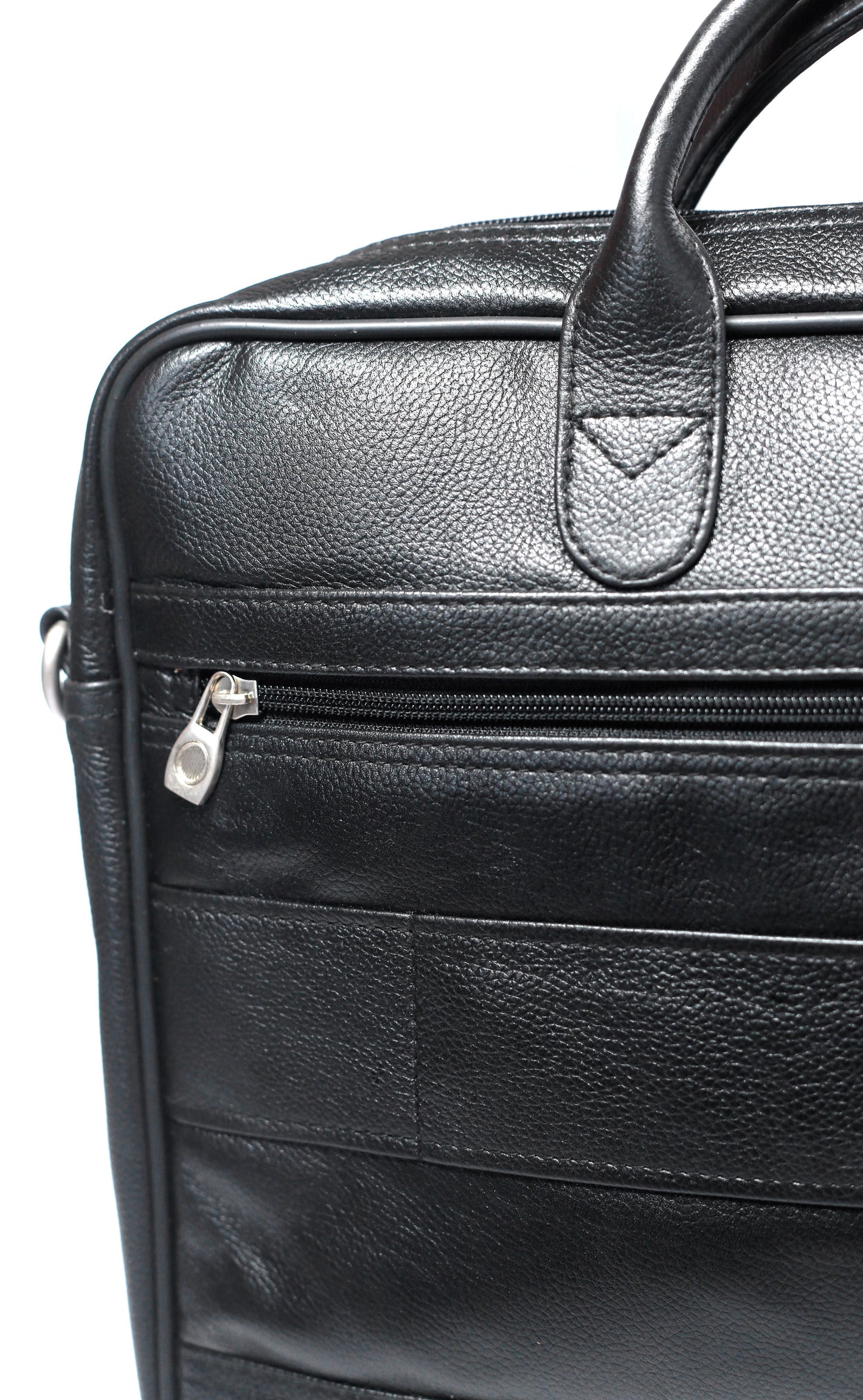 SWAT BAG Natural Milled Leather Laptop Bag - Dark Brown - 16"