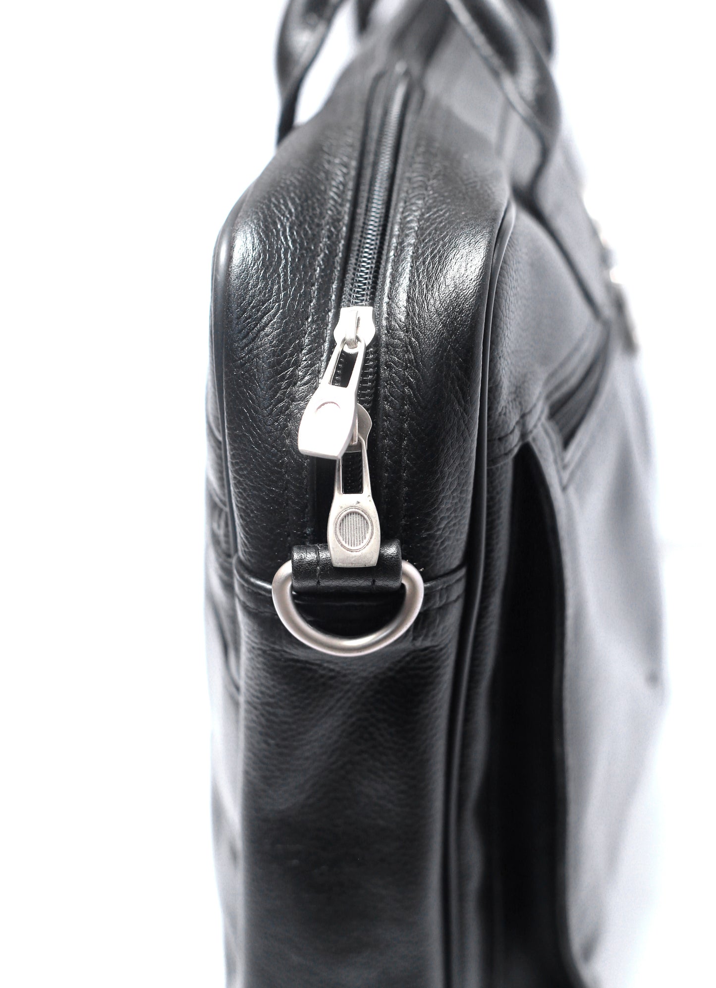 SWAT BAG Natural Milled Leather Laptop Bag - Dark Brown - 16"