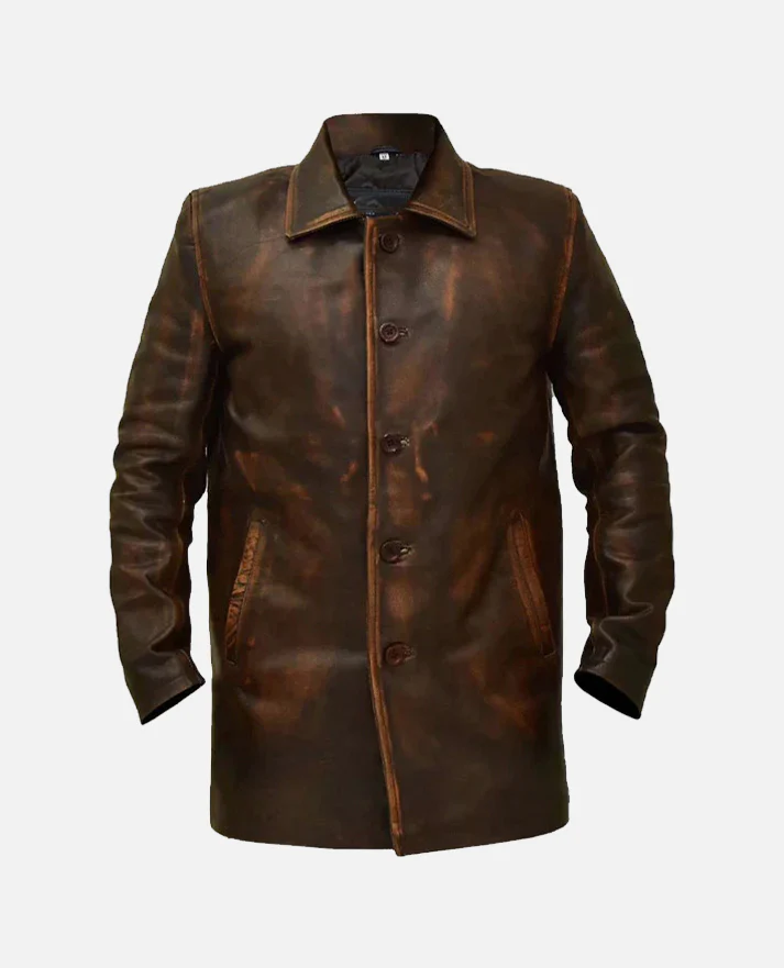 JAMSHORO JACKET Genuine Leather Long Coat Style Jacket For Men