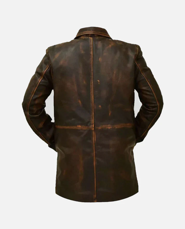 JAMSHORO JACKET Genuine Leather Long Coat Style Jacket For Men