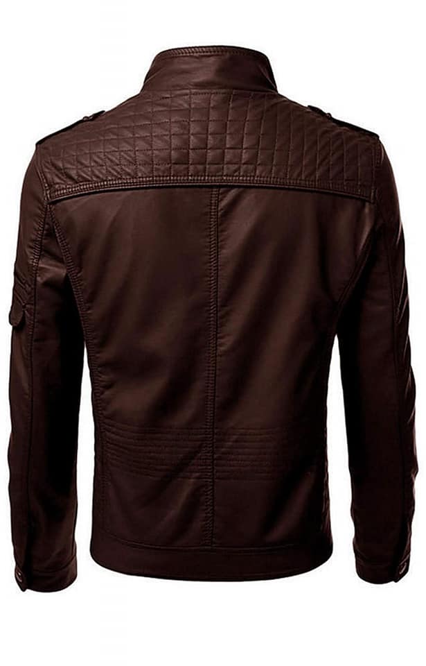 QUETTA JACKET Genuine Leather Biker Style Jacket For Men