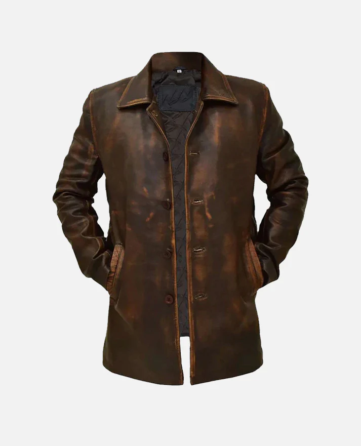 JAMSHORO JACKET Genuine Leather Long Coat Style Jacket For Men