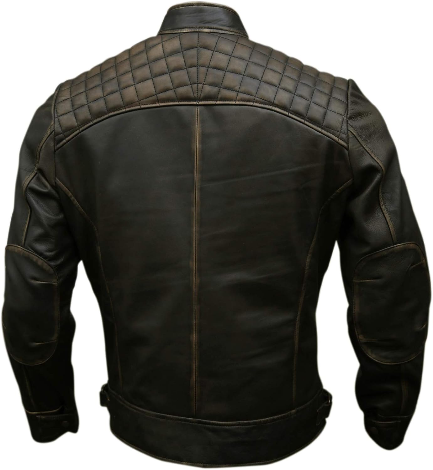 MULTAN JACKET Genuine Leather Diamond Style Biker Jacket For Men