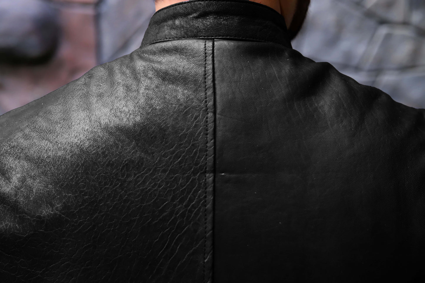 BUREWALA JACKET Men's Leather Vest, Formal Leather Vest, Biker Leather Vest, Casual Leather Vest For Men- Black