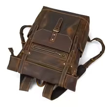 FEROZWALA BAG Retro Travel And Everyday Backpack Unisex- Vintage Brown