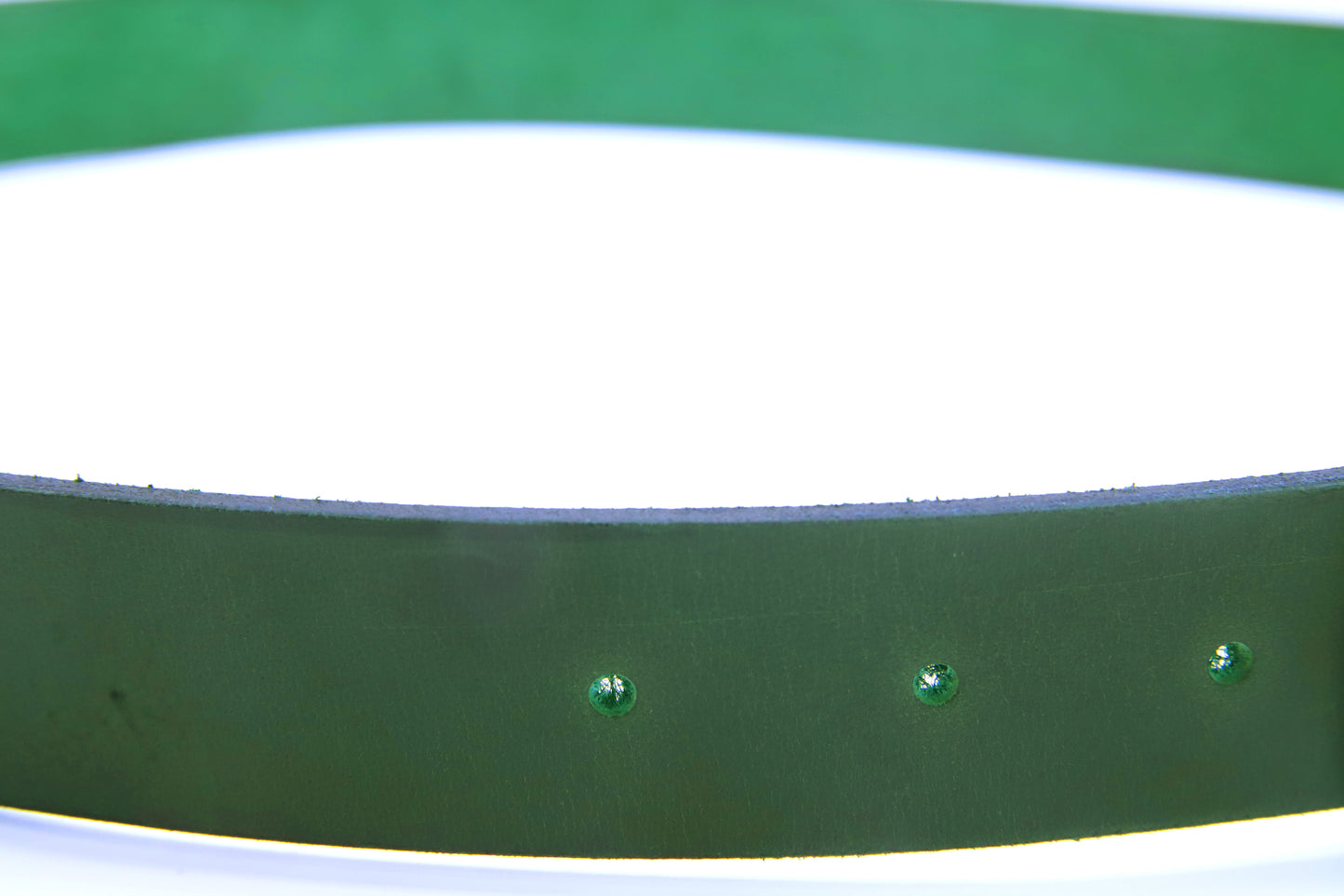 MIRPUR KHAS BELT Genuine Vintage Leather Belt in One Piece - Vintage Green