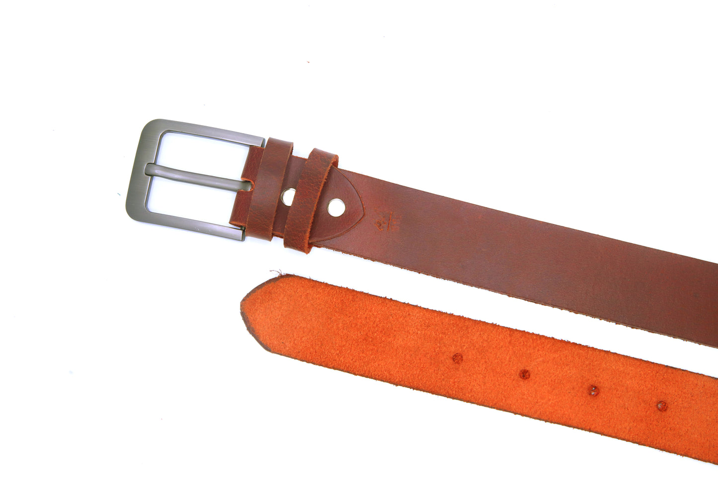 BAHAWALPUR BELT Genuine Vintage Leather Belt in One Piece - Vintage Burgundy