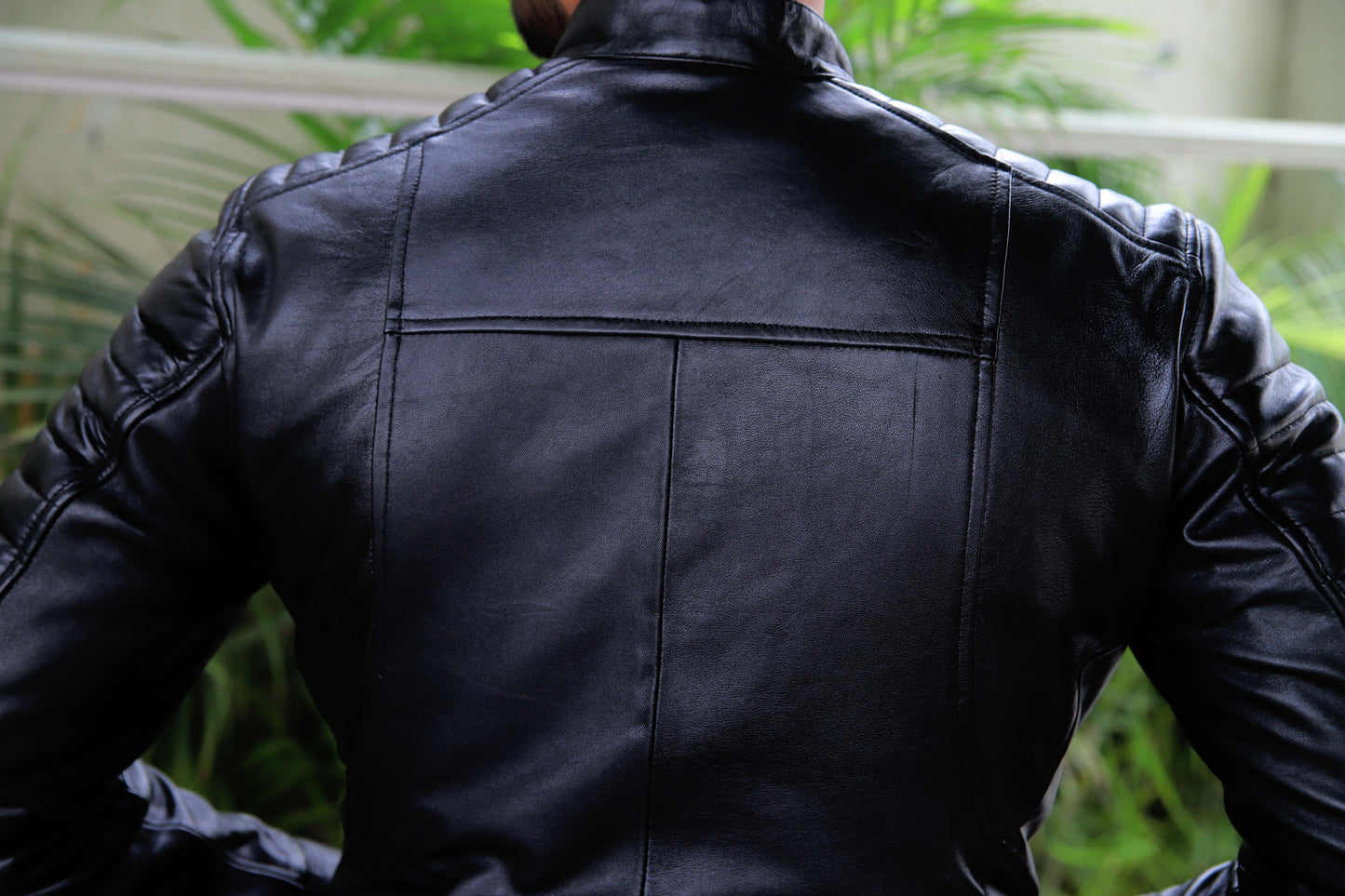 MURIDKE JACKET Men's Leather Jacket, Biker Leather Jacket For Men- Jet Black