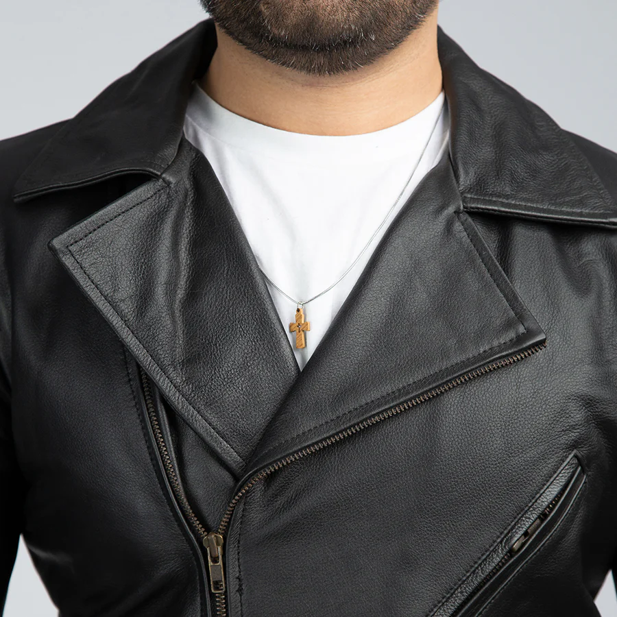 GUJRANWALA JACKET Genuine Leather Motorcycle Style Jacket For Men