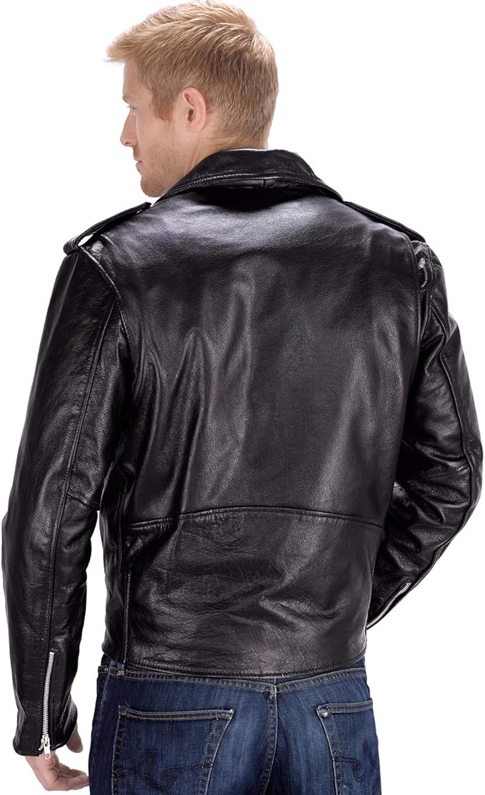 LARKANA JACKET Genuine Leather Motorcycle Style Jacket For Men