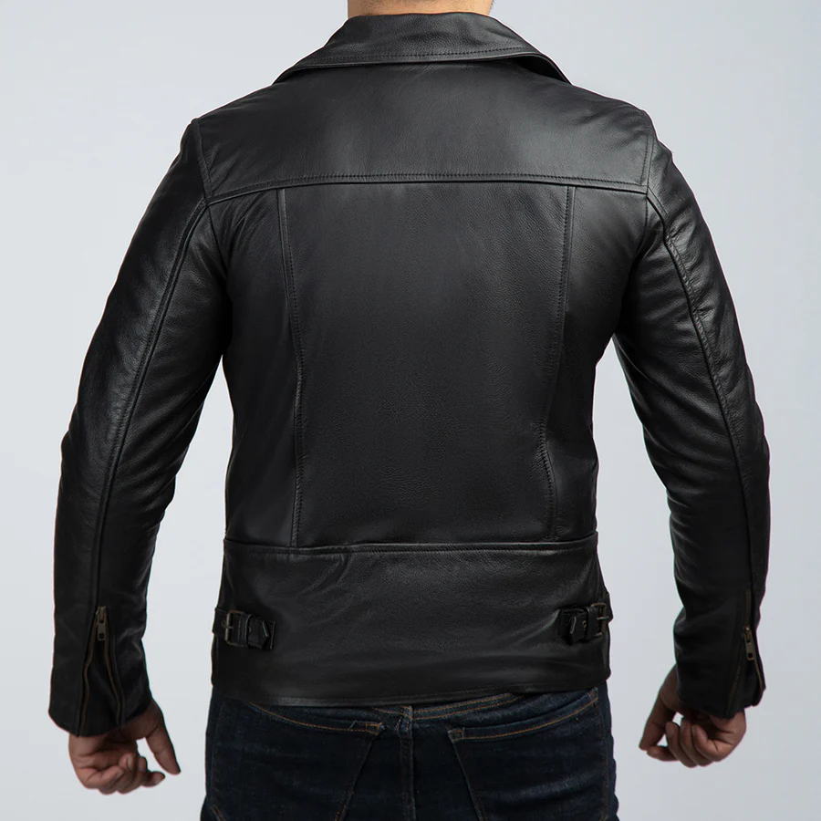 GUJRANWALA JACKET Genuine Leather Motorcycle Style Jacket For Men