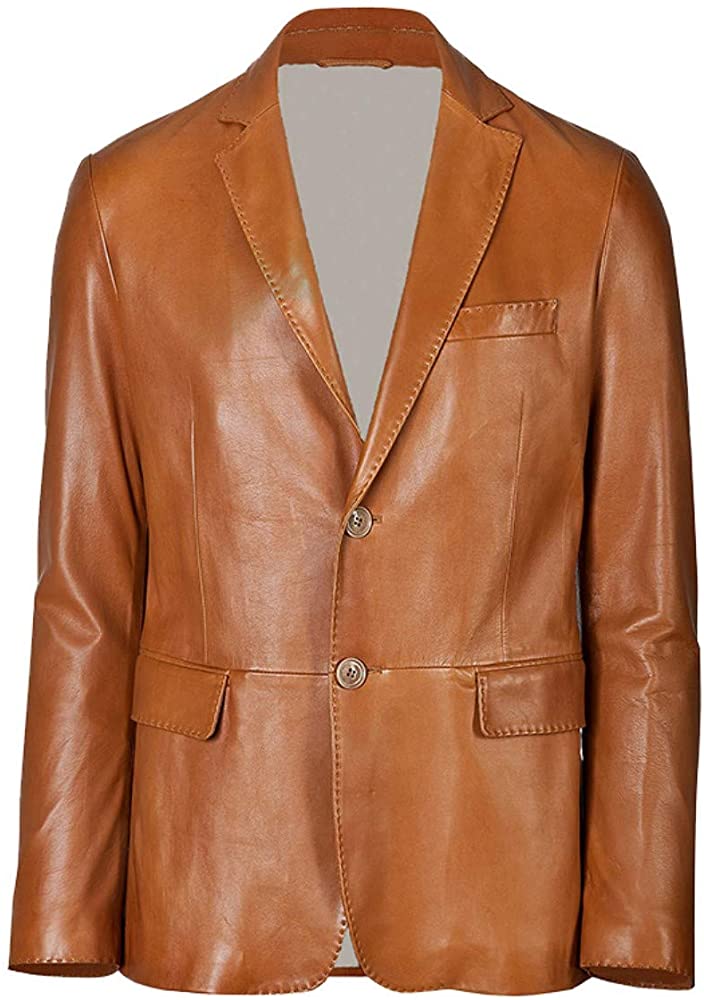 NAWABSHAH JACKET Genuine Leather Formal Leather Blazer For Men