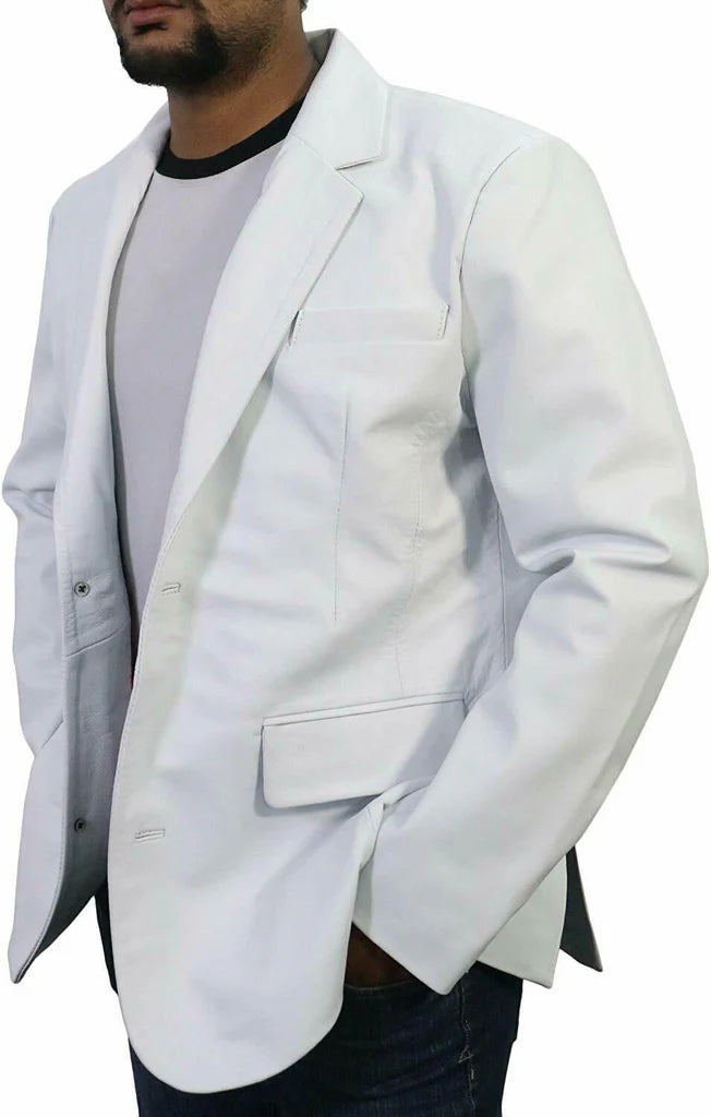 NAWABSHAH JACKET Genuine Leather Formal Leather Blazer For Men