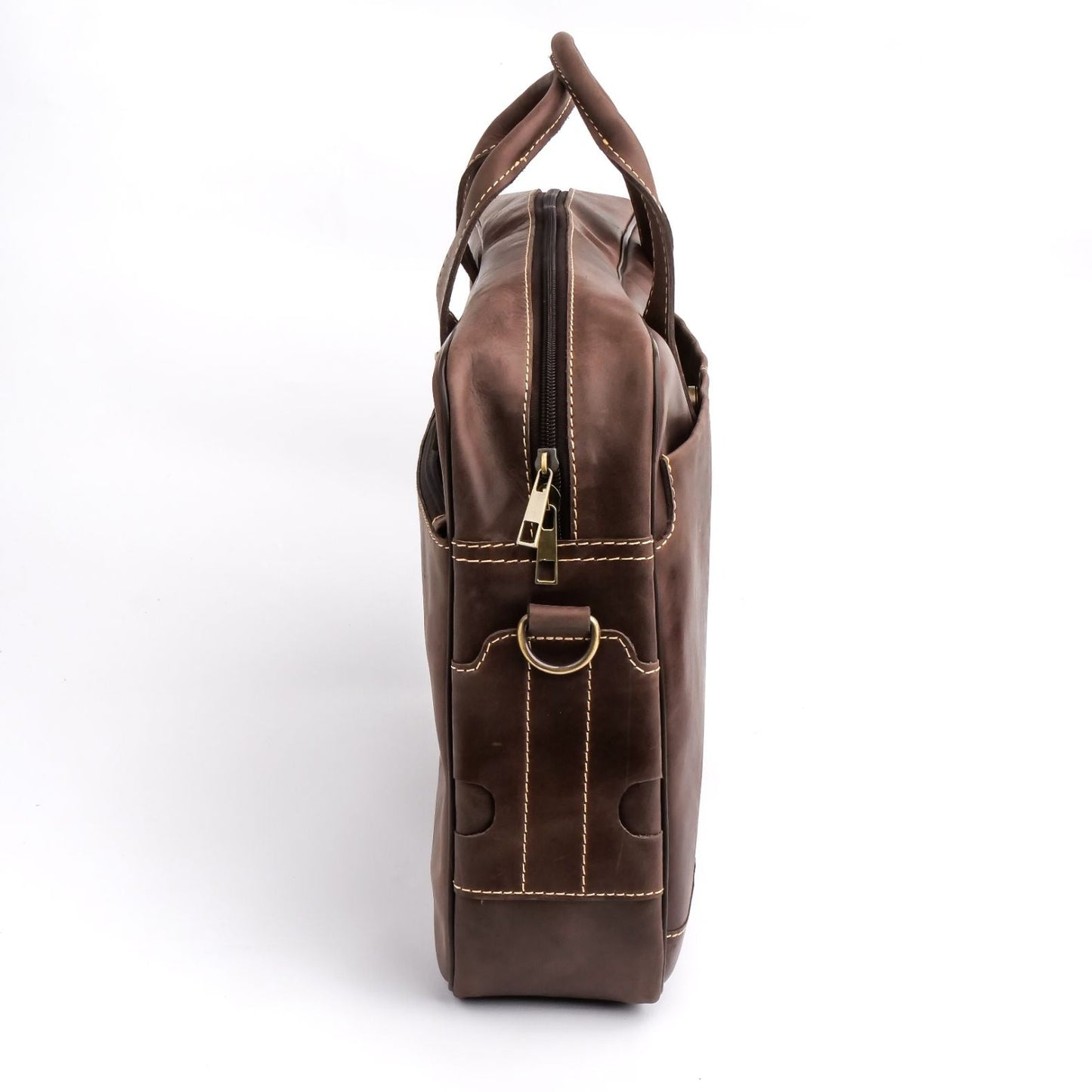 PATTOKI BAG, Leather Laptop Bag Crafted From Vintage Cow Leather