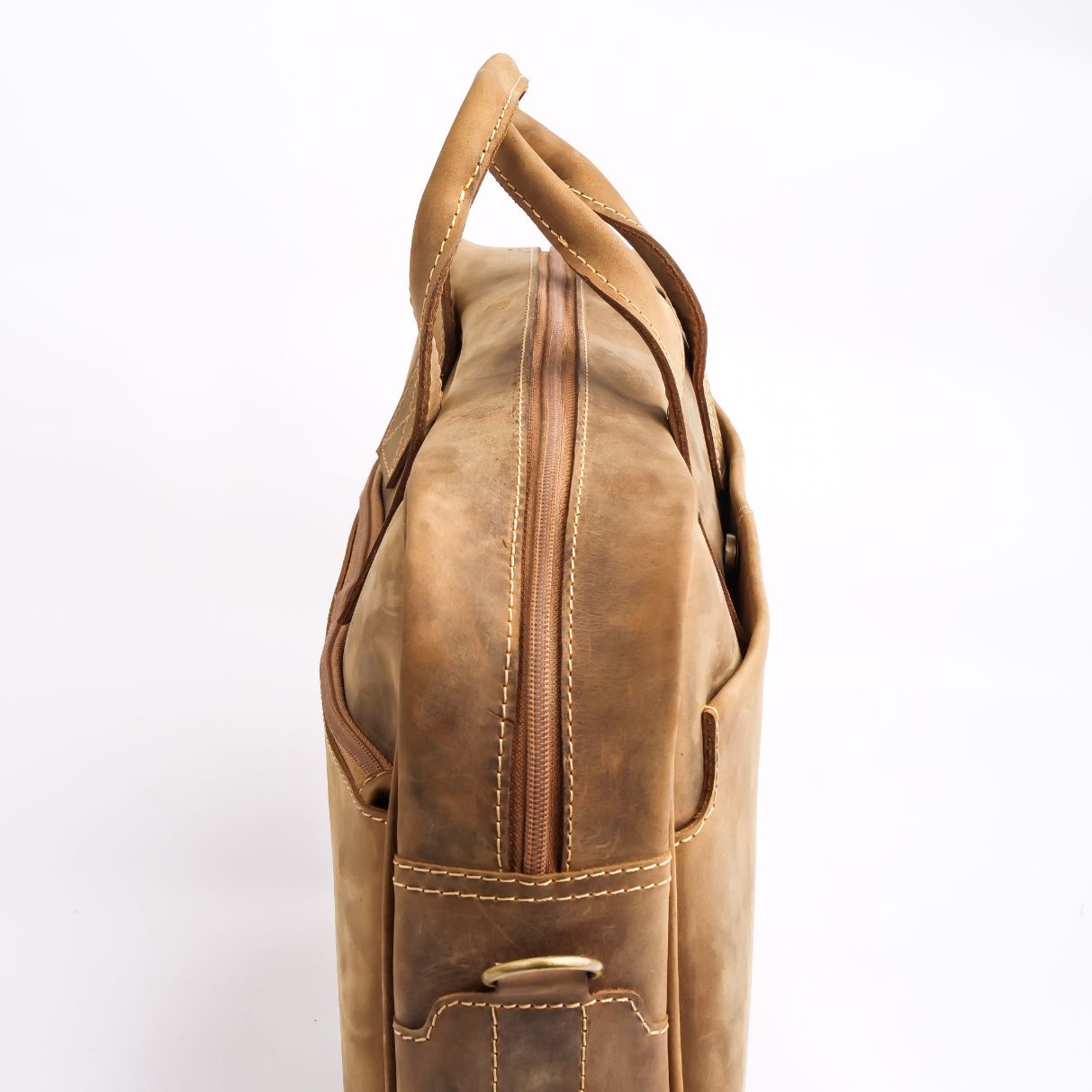 KASUR BAG, Leather Laptop Bag Crafted From Vintage Cow Leather