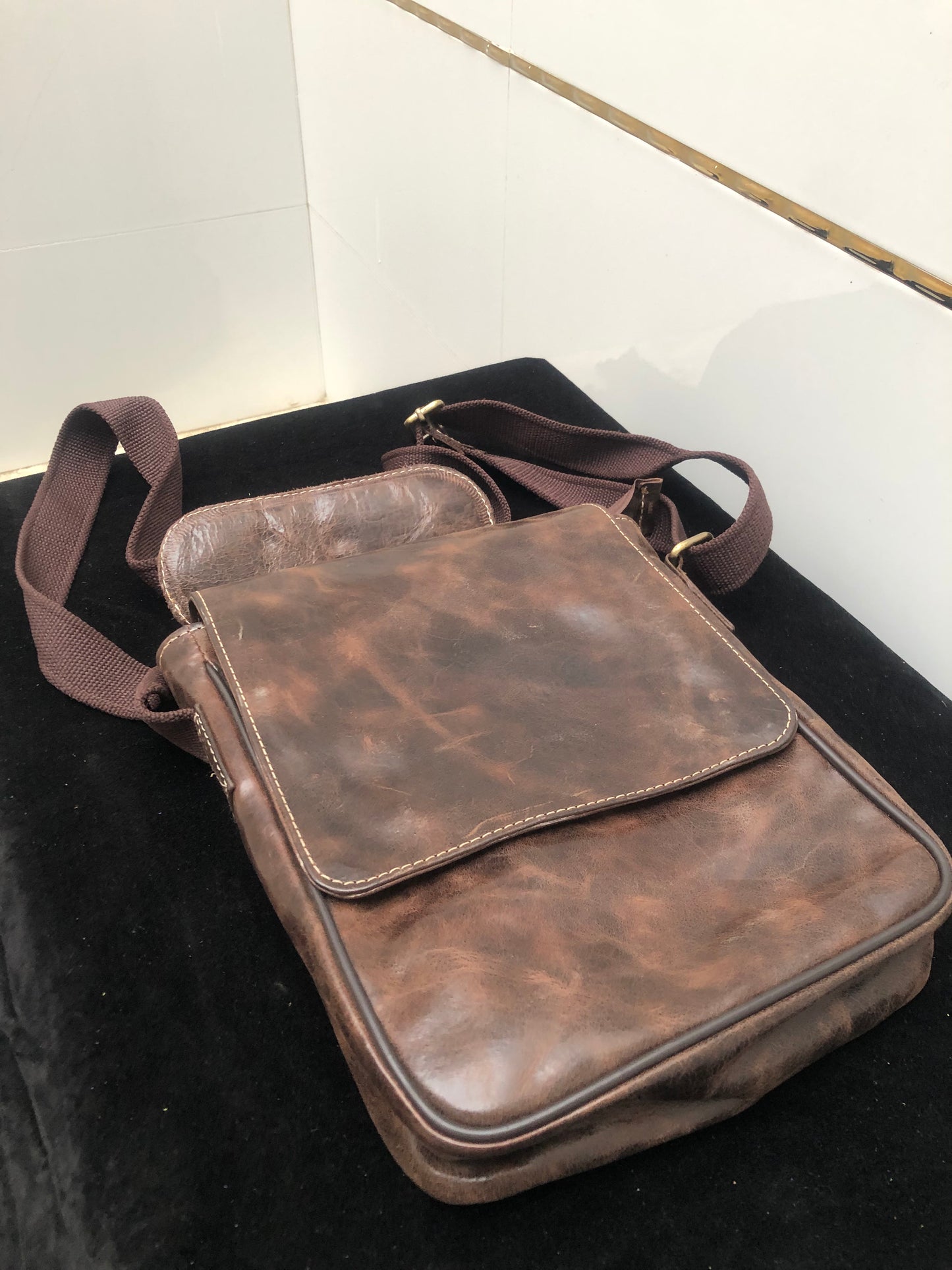 DUNYAPUR BAG Leather Crossbody Bag-UNISEX