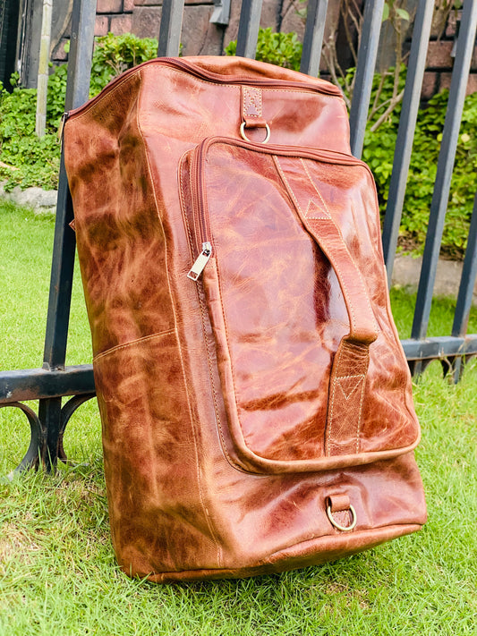 CHINIOT CONVERTIBLE BACKPACK, LEATHER 2 in 1 Duffle Bag.
