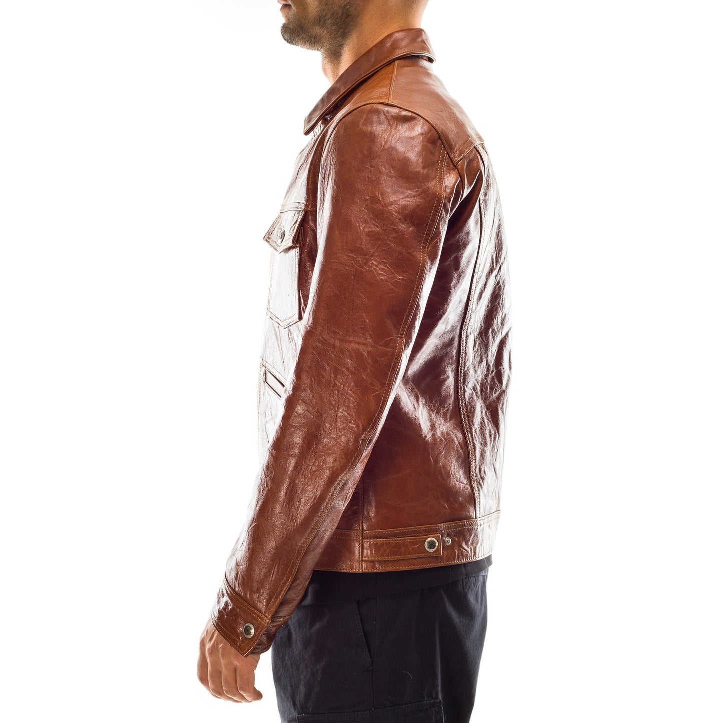 KALAR KOT JACKET Genuine Leather Motorcycle Style Jacket For Men