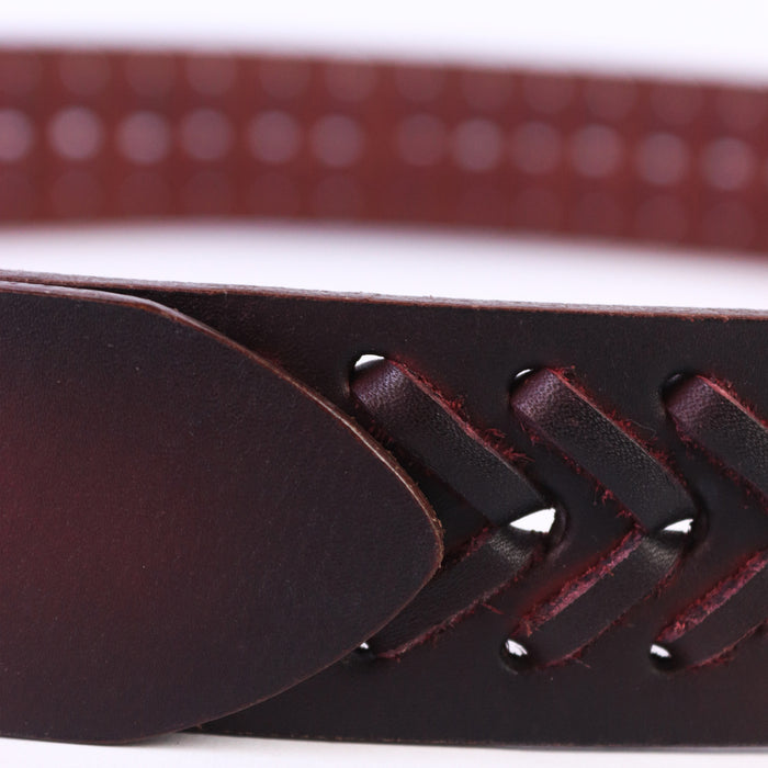 PAKISTAN BELT PRO Elegant Genuine Leather Braided Bel