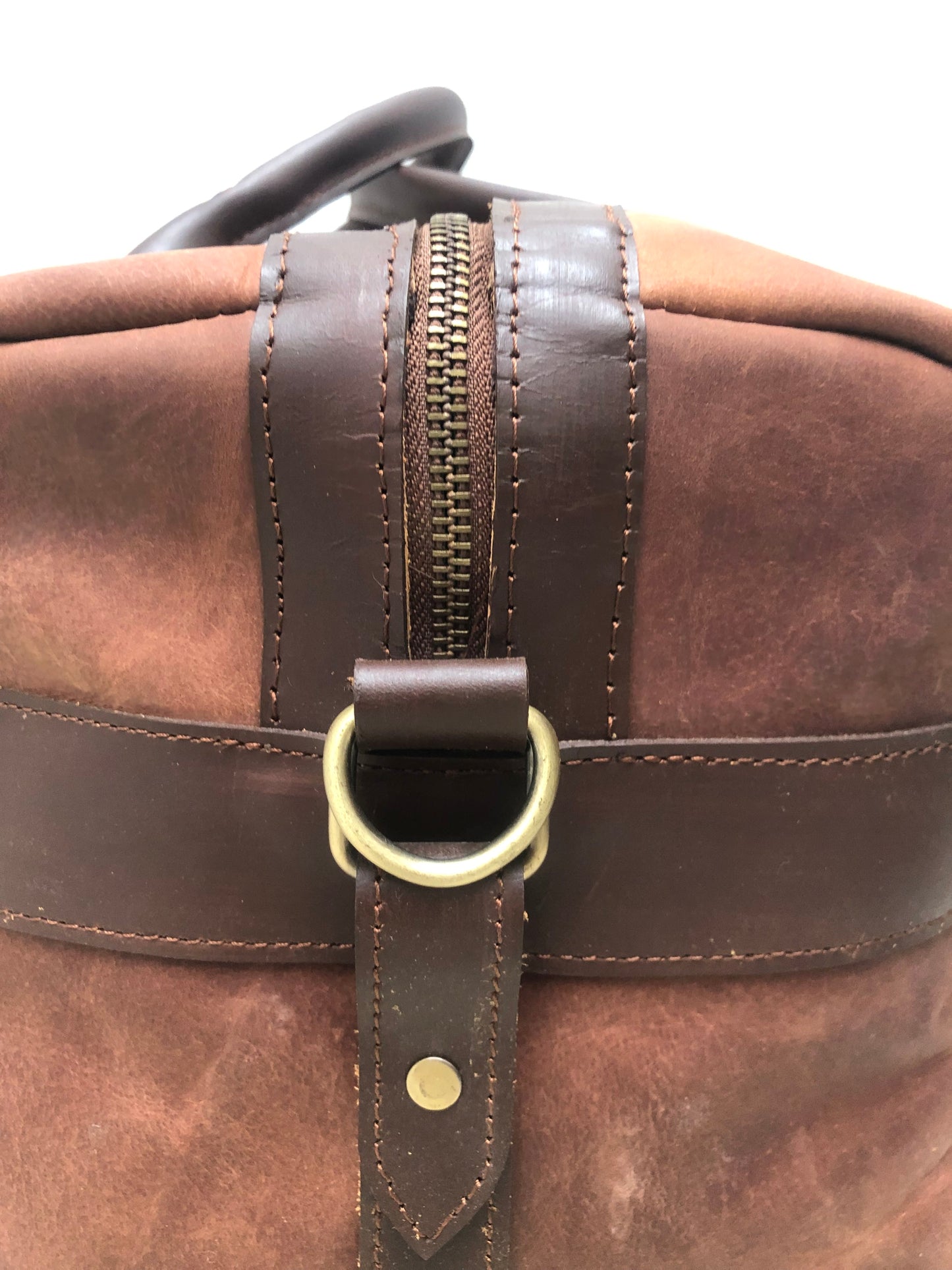 TALAGANG BAG Brown Genuine Leather Duffle Bag Midnight Explorer