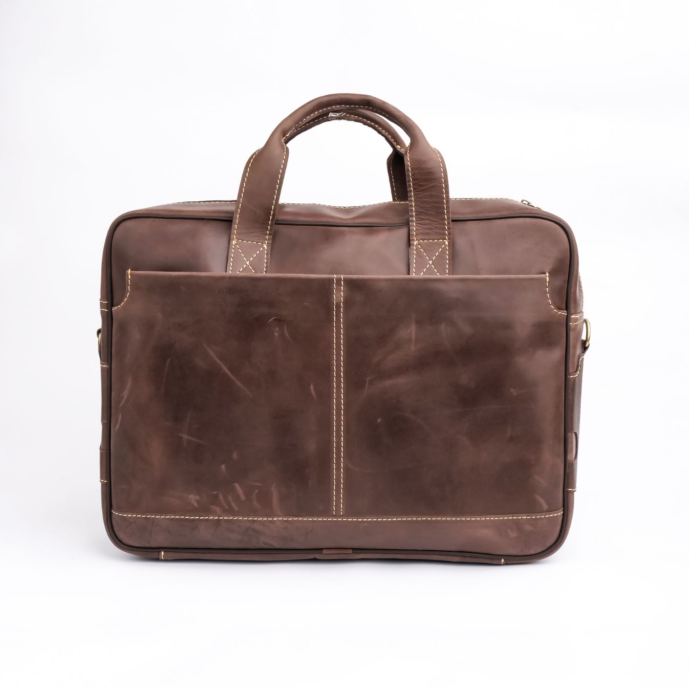 PATTOKI BAG, Leather Laptop Bag Crafted From Vintage Cow Leather