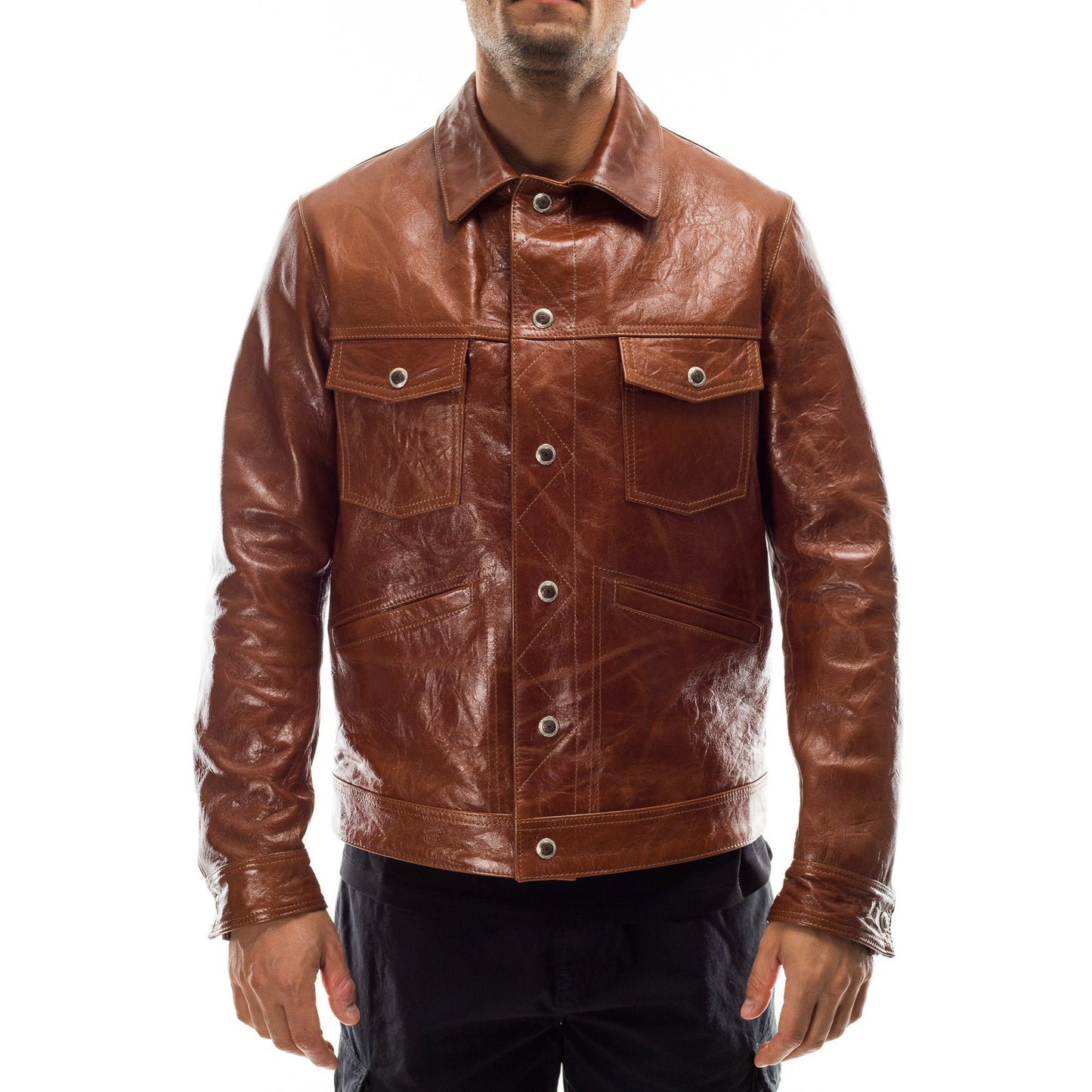 KALAR KOT JACKET Genuine Leather Motorcycle Style Jacket For Men