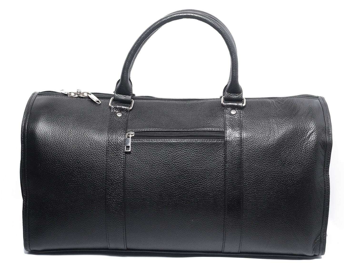 MIANWALI BAG Black Genuine Leather Duffle Bag Midnight Explorer