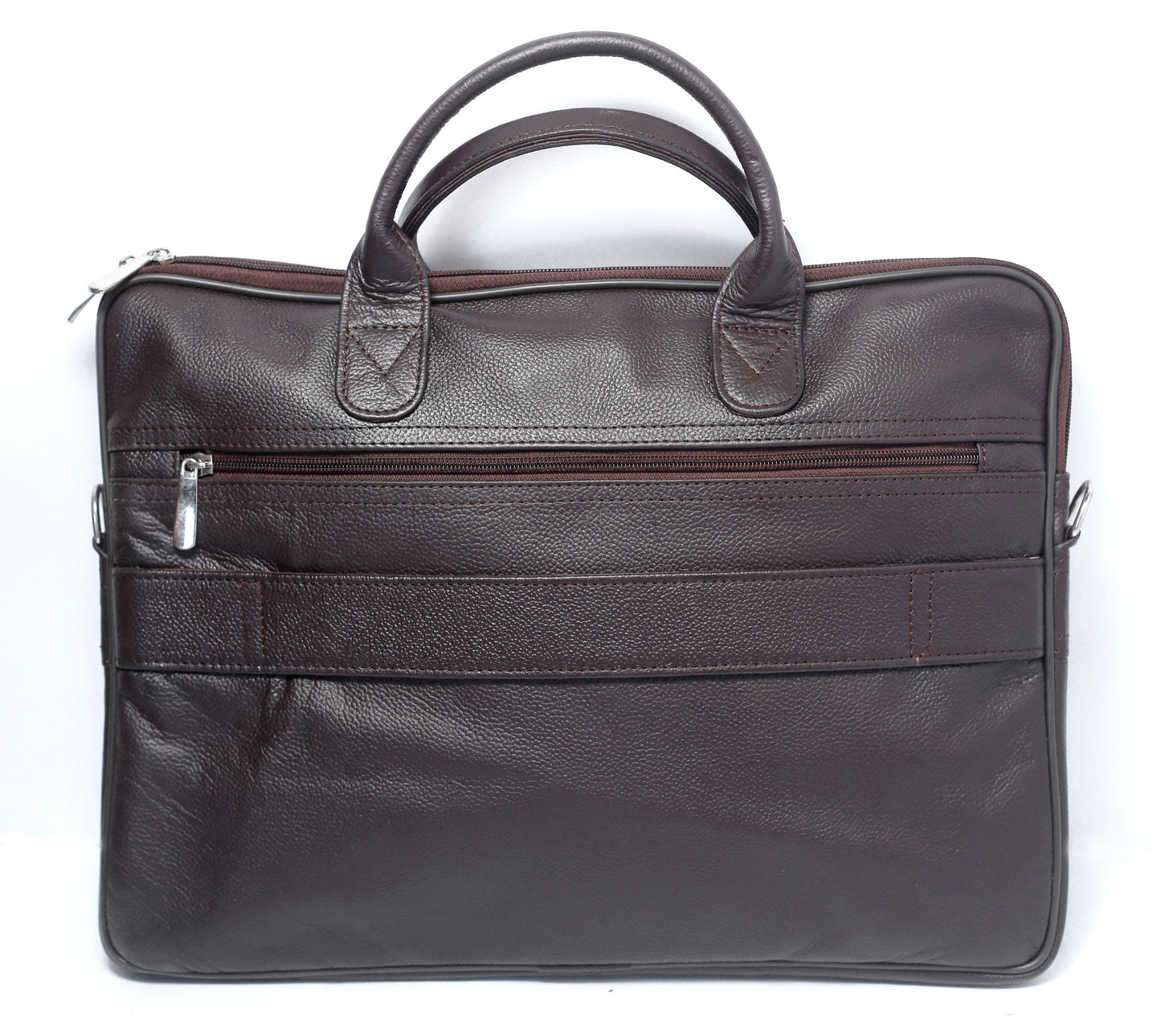 DAHARKI BAG Genuine Leather Laptop Ultra Slim Bag - Dark Brown -16" Laptop