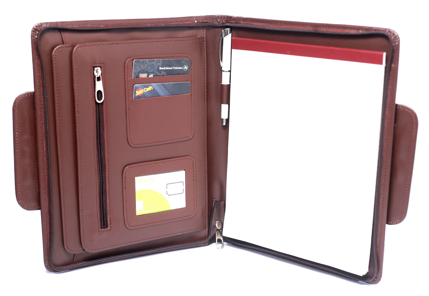 PARACHINR BAG Pure Leather Portfolio And Padfolio For Gentleman- Brown