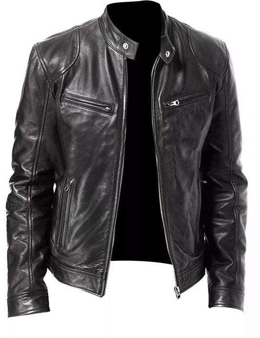 RAWALPINDI JACKET Cafe Racer Leather Jacket For Men