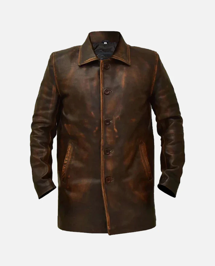 MIRPUR KHAS JACKET Genuine Leather Vintage Coat Style Jacket For Men