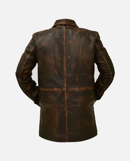 MIRPUR KHAS JACKET Genuine Leather Vintage Coat Style Jacket For Men