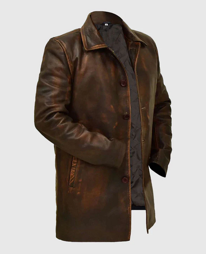 MIRPUR KHAS JACKET Genuine Leather Vintage Coat Style Jacket For Men