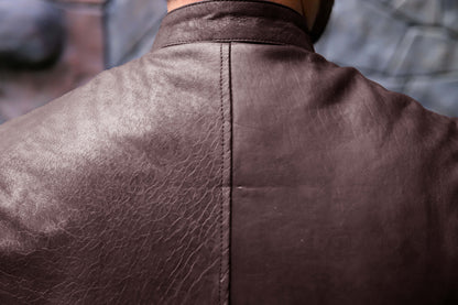 BUREWALA JACKET Men's Leather Vest, Formal Leather Vest, Biker Leather Vest, Casual Leather Vest For Men- Brown