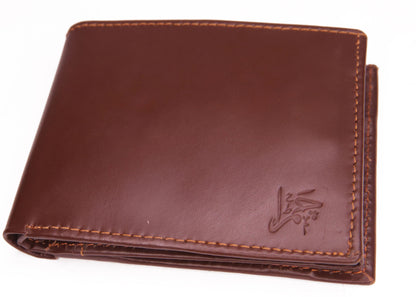 GUJRANWALA WALLET Modern Leather Wallet Tri-Fold Leather Wallet Standard Size Brown