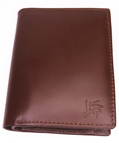 ISLAMABAD WALLET Compact Size Leather Wallet Modish Tri-Fold Leather Wallet Brown