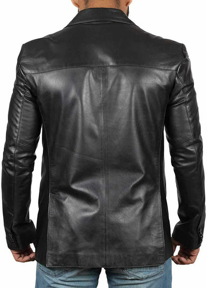 NAWABSHAH JACKET Genuine Leather Formal Leather Blazer For Men