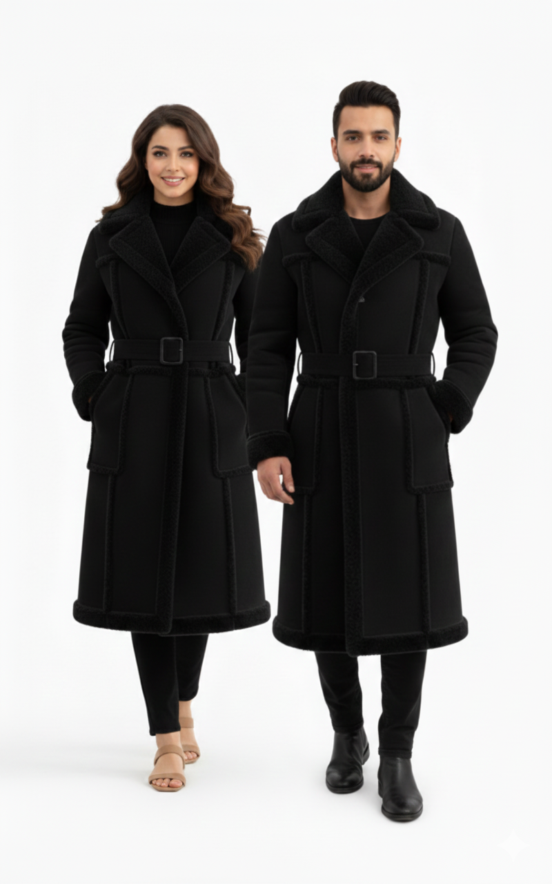 GUJRAT COAT- Fur Long Coat UNISEX