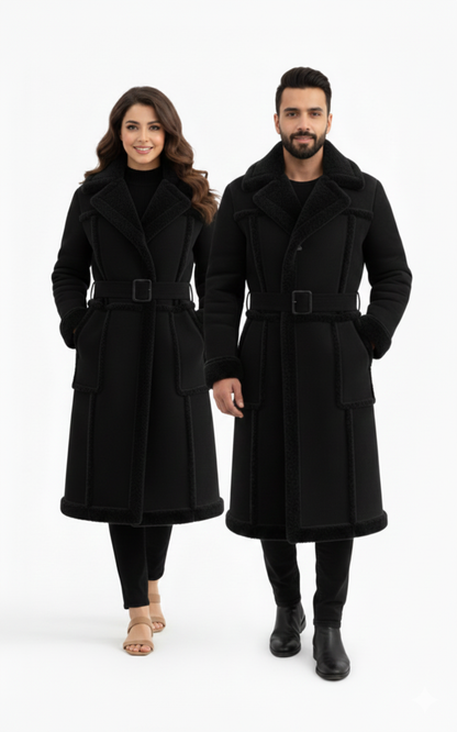 GUJRAT COAT- Fur Long Coat UNISEX