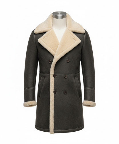 RAIWIND Coat-Genuine Leather Long Coat With Fur Inner Long Coat - Unisex