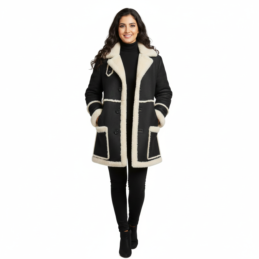 RAHIM YAR KHAN COAT- Genuine Leather Fur Long Coat UNISEX