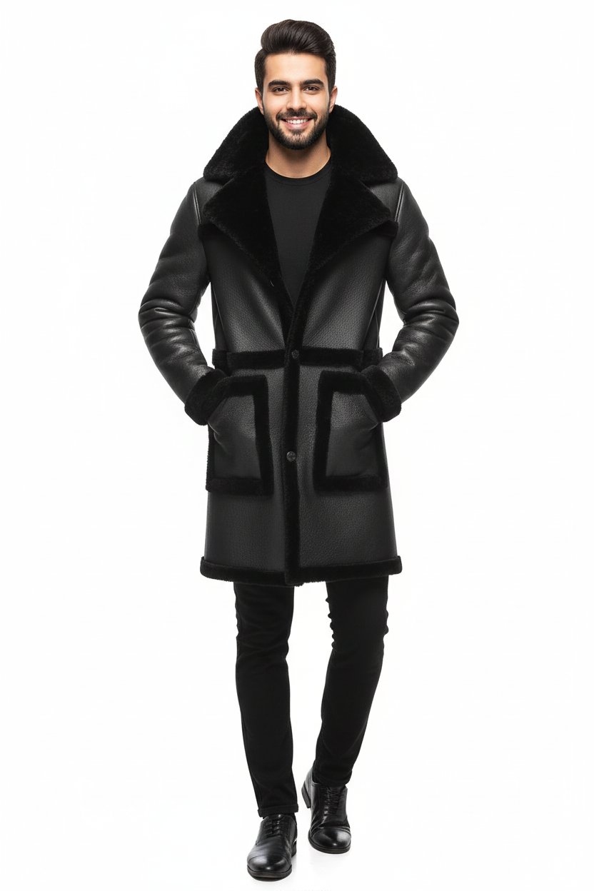 KHAIRPUR COAT- Fur Long Coat 3.0 UNISEX