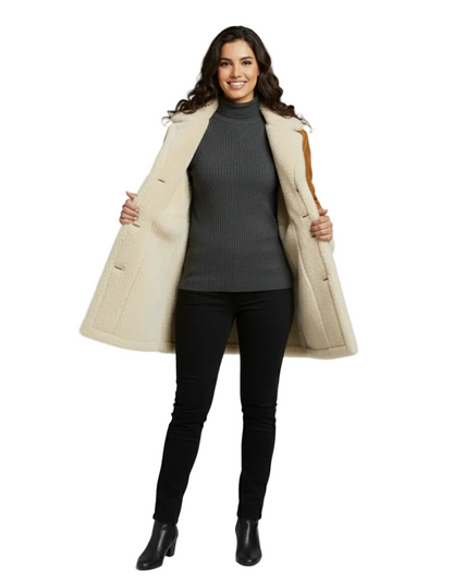 SHIKARPUR COAT- Genuine Leather Fur Long Coat UNISEX