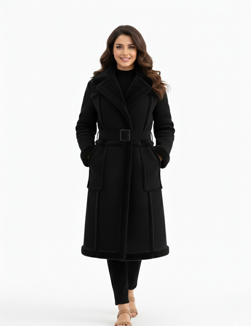 GUJRAT COAT- Fur Long Coat UNISEX