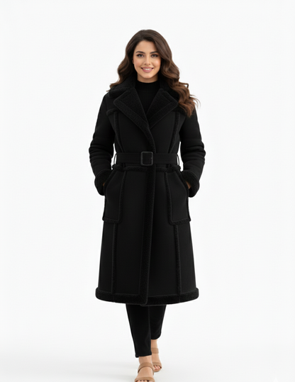 GUJRAT COAT- Fur Long Coat UNISEX