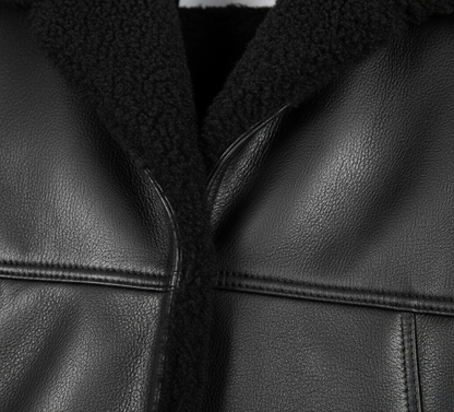 FAISALABAD COAT- Genuine Leather Fur Long Coat UNISEX