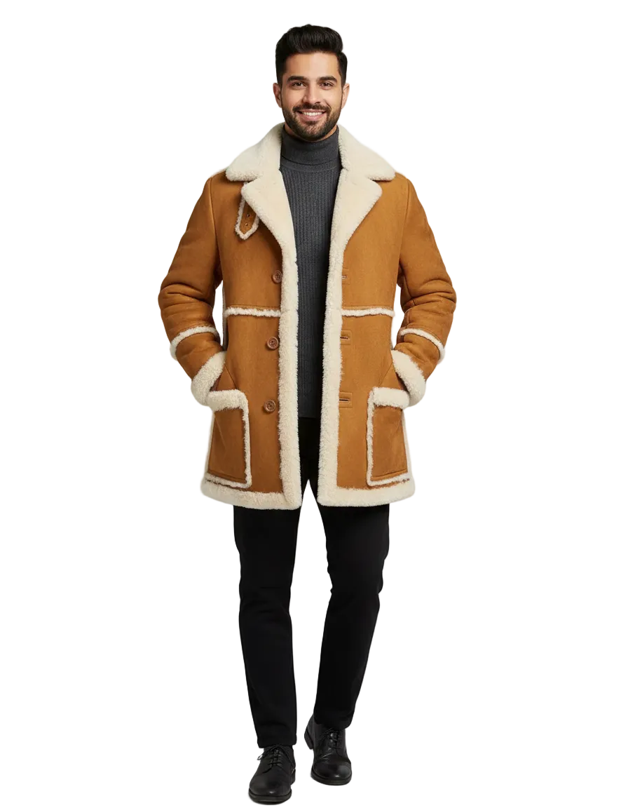 SHIKARPUR COAT- Genuine Leather Fur Long Coat UNISEX