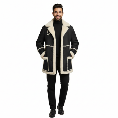 RAHIM YAR KHAN COAT- Genuine Leather Fur Long Coat UNISEX