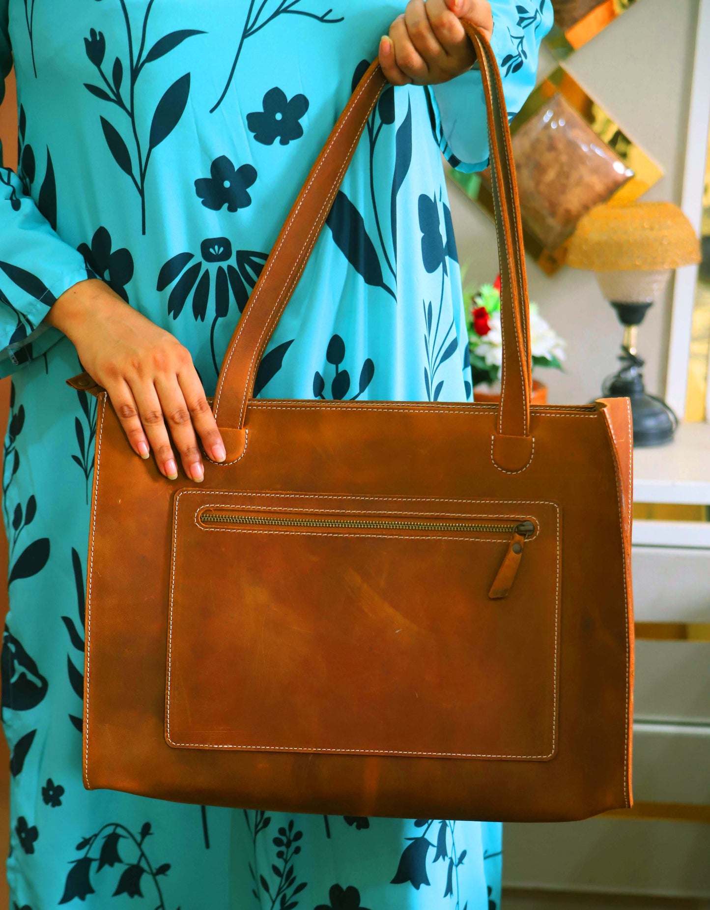 GAWADAR BAG Vintage Cow Leather Bag For Women, Womens Laptop Bag, Ladies Work Bag, Ladies Handbag