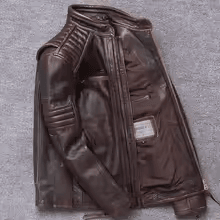 MIANWALI JACKET Genuine Leather Motorcycle Style Jacket For Men